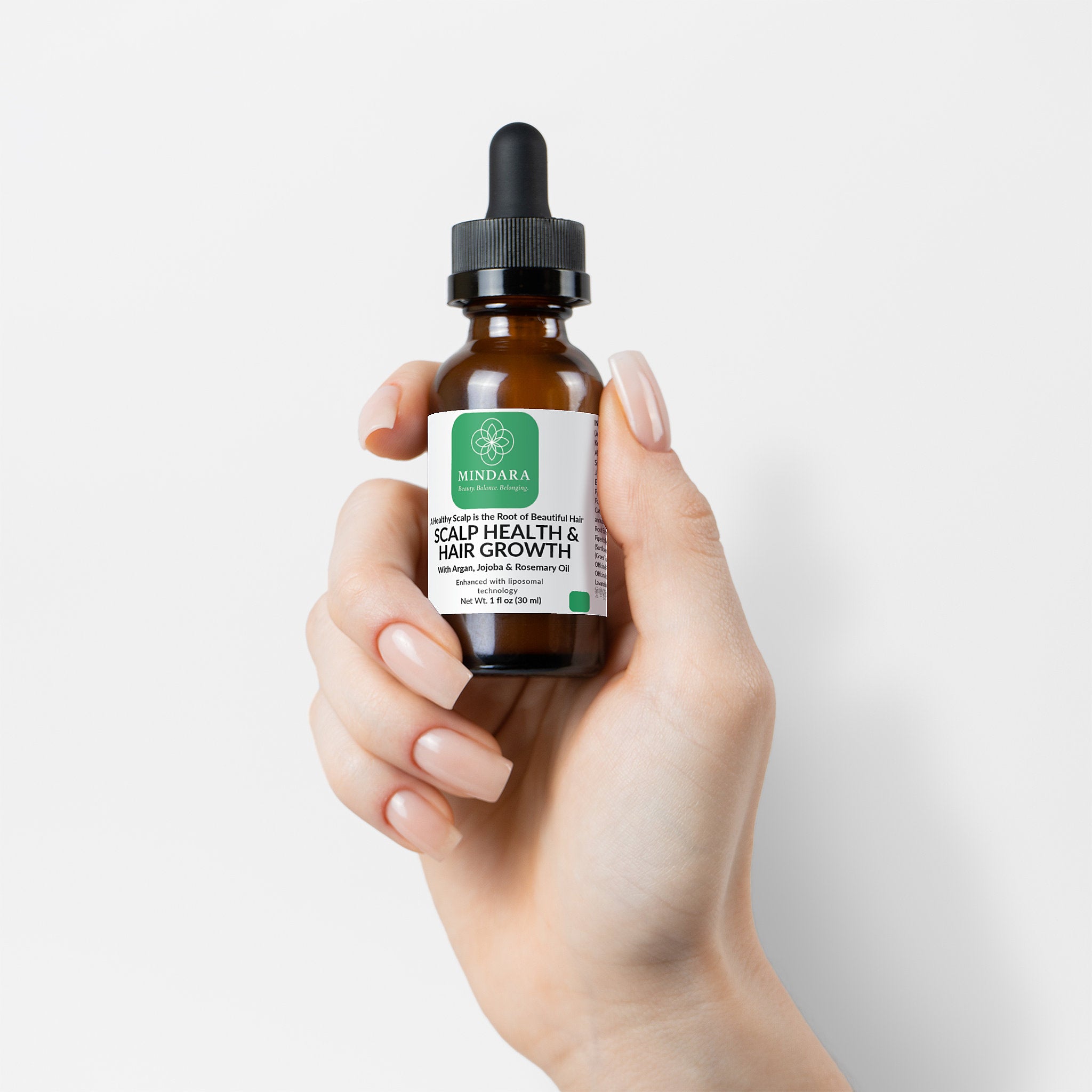 Mindara Scalp Health & Hair Growth Oil | With Argan, Jojoba & Rosemary - My Store