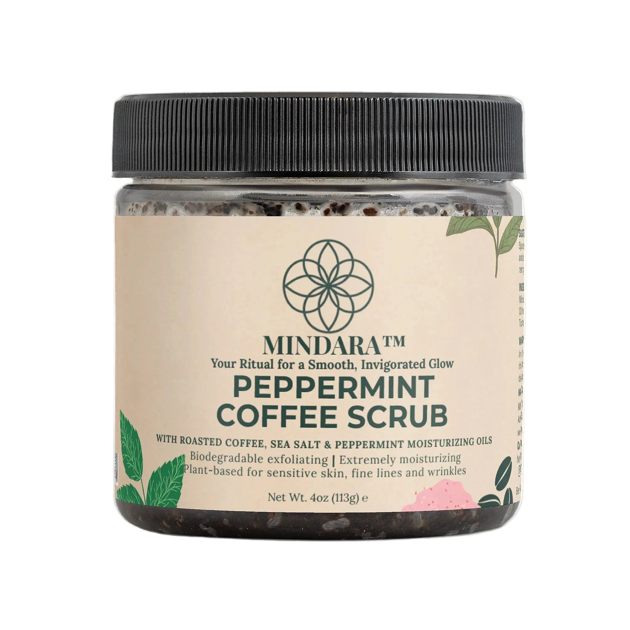 Mindara Invigorating Coffee Scrub Peppermint Coffee Scrub | Body Polish for Glow & Smoothing - Mymindara.com