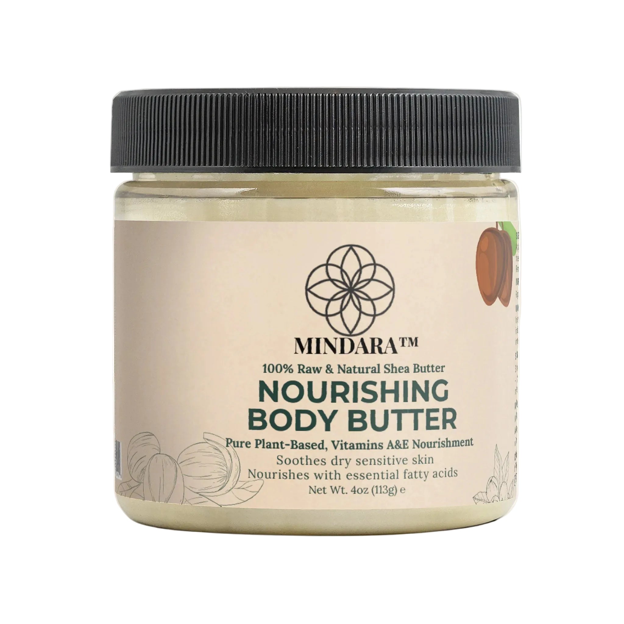 Mindara Pure Nourishing Body Butter | 100% Raw & Organic Shea - Mymindara.com
