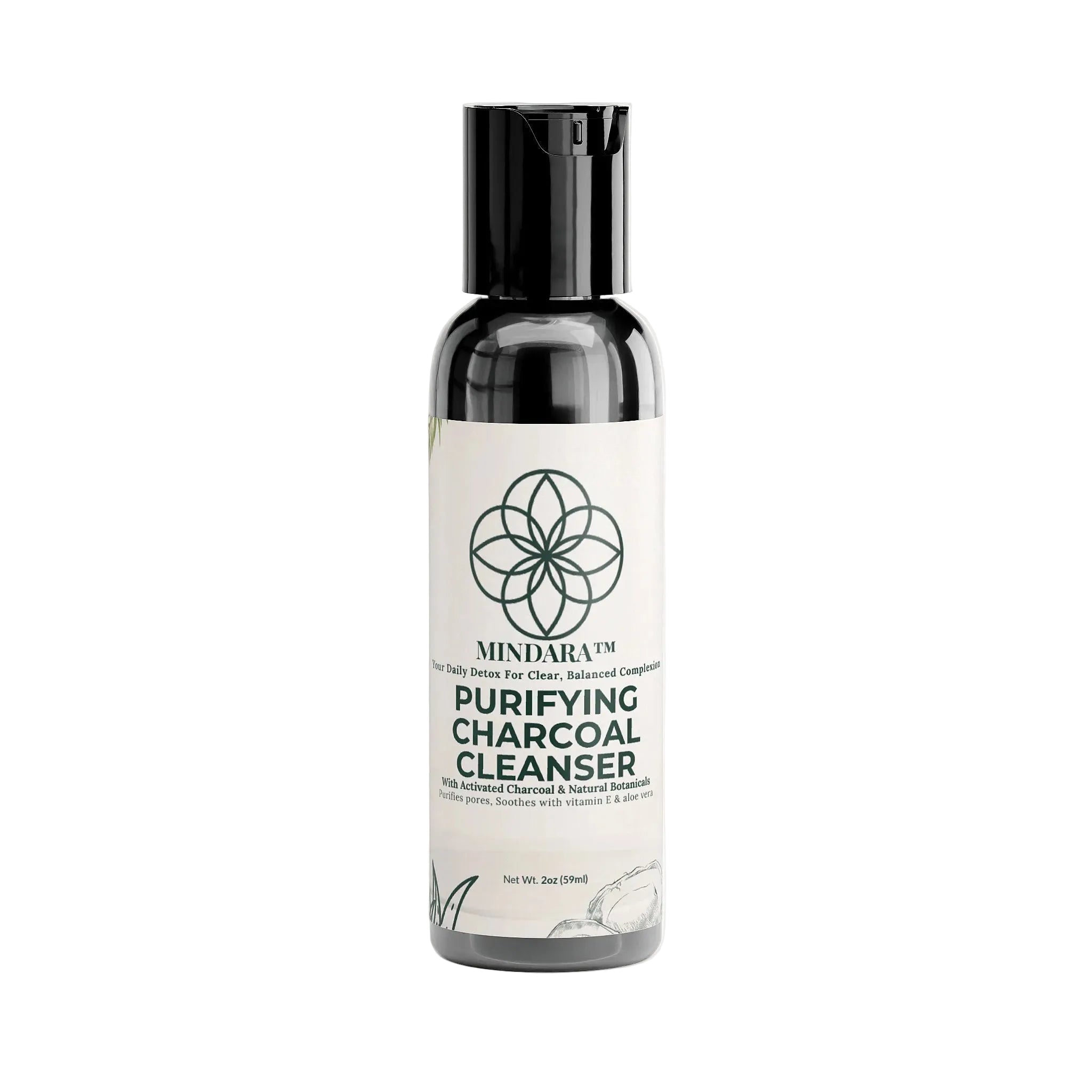 Mindara Purifying Ritual Cleanser | Daily Detox with Charcoal & Aloe - Mymindara.com