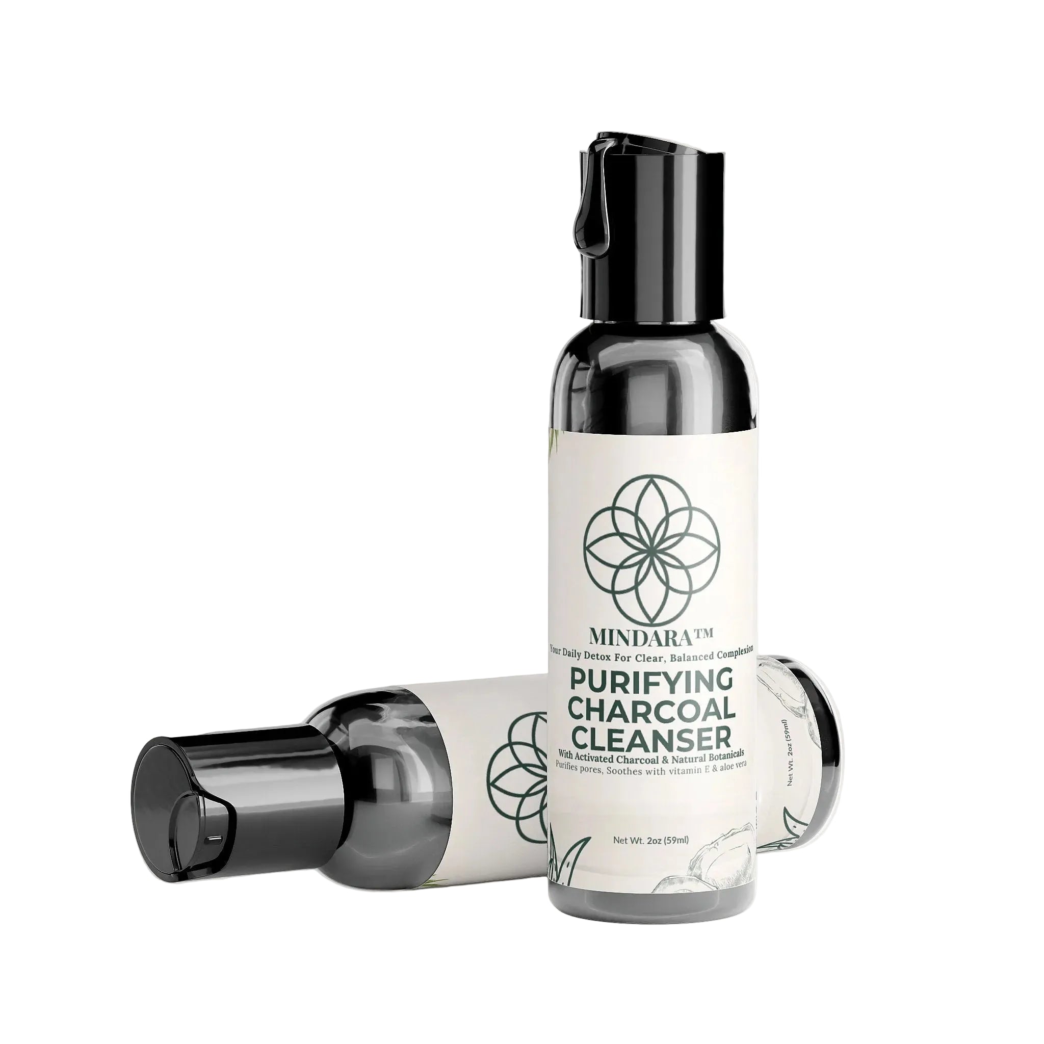 Mindara Purifying Ritual Cleanser | Daily Detox with Charcoal & Aloe - Mymindara.com