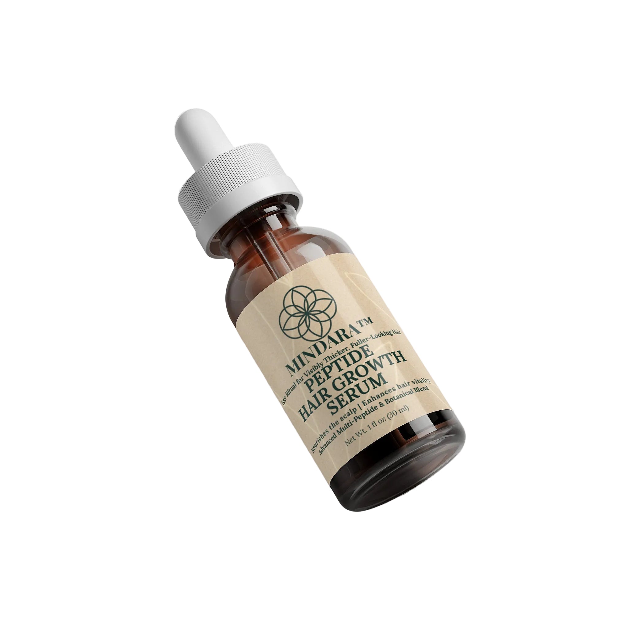 Mindara Peptide Hair Growth Serum| For Thicker, Fuller - Looking Hair - Mymindara.com