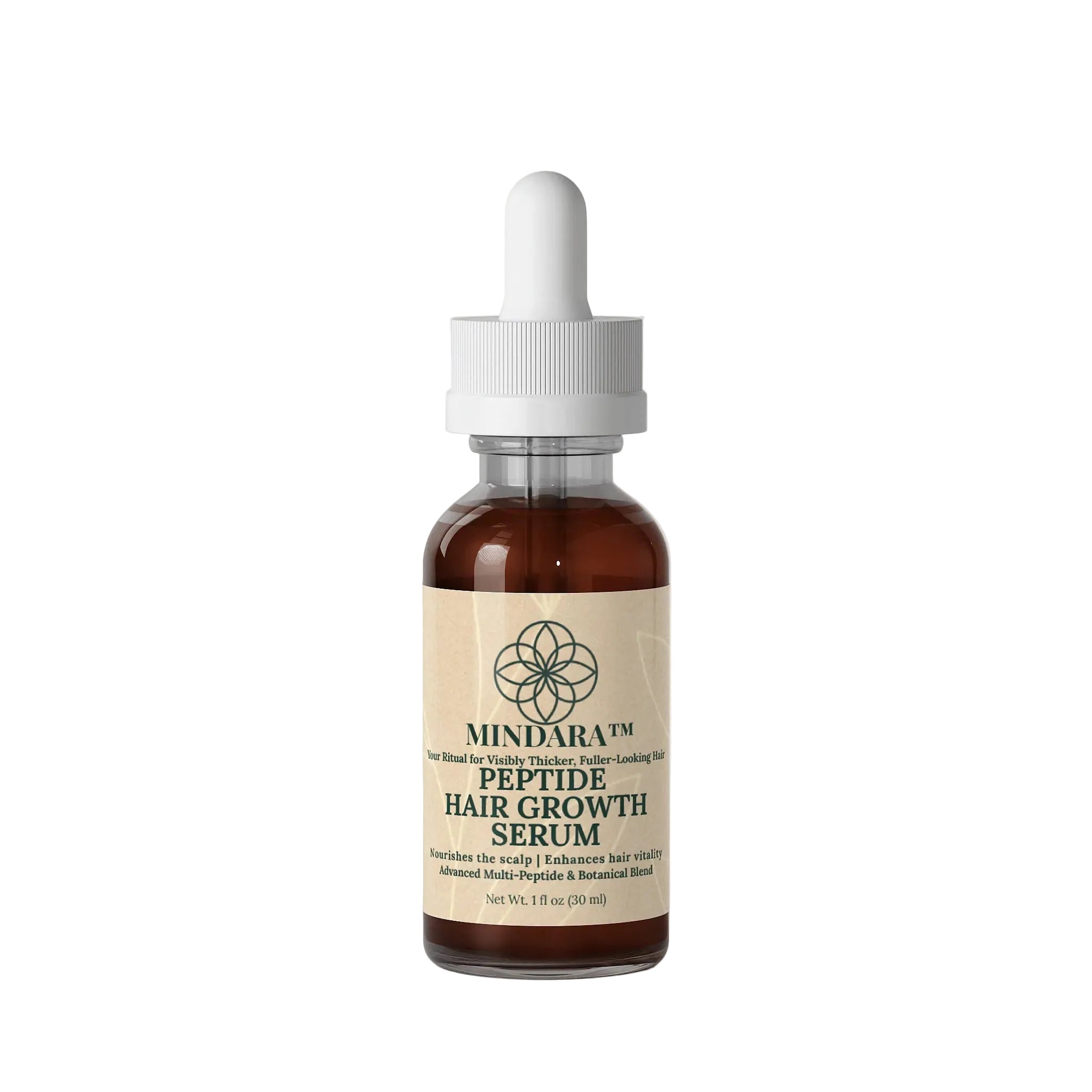 Mindara Peptide Hair Growth Serum| For Thicker, Fuller - Looking Hair - Mymindara.com
