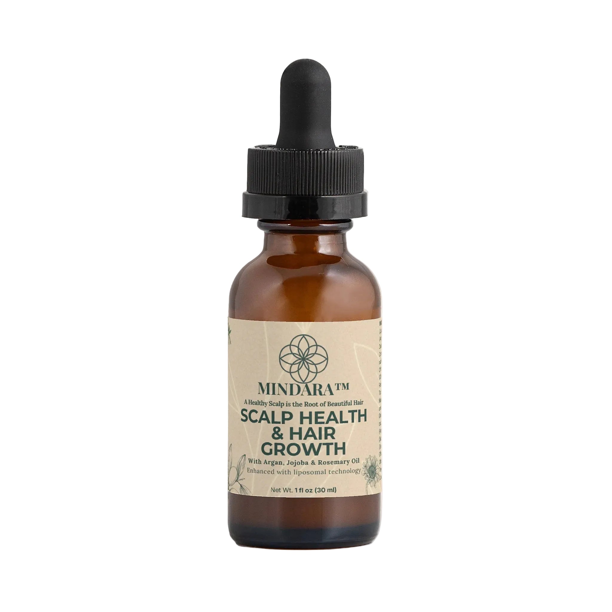 Mindara Scalp Health & Hair Growth Oil | With Argan, Jojoba & Rosemary - Mymindara.com
