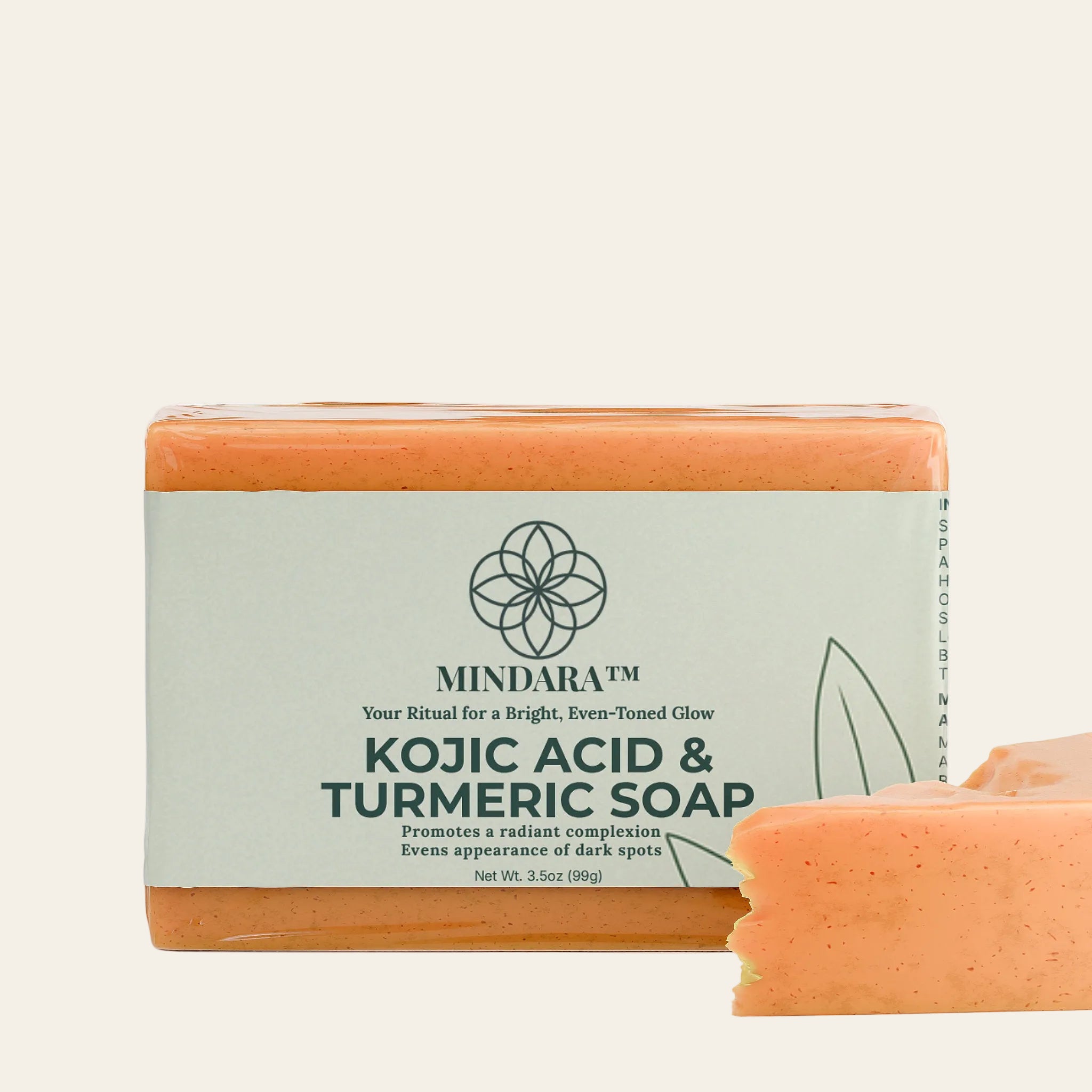 Mindara Kojic Acid & Turmeric Soap - Mymindara.com