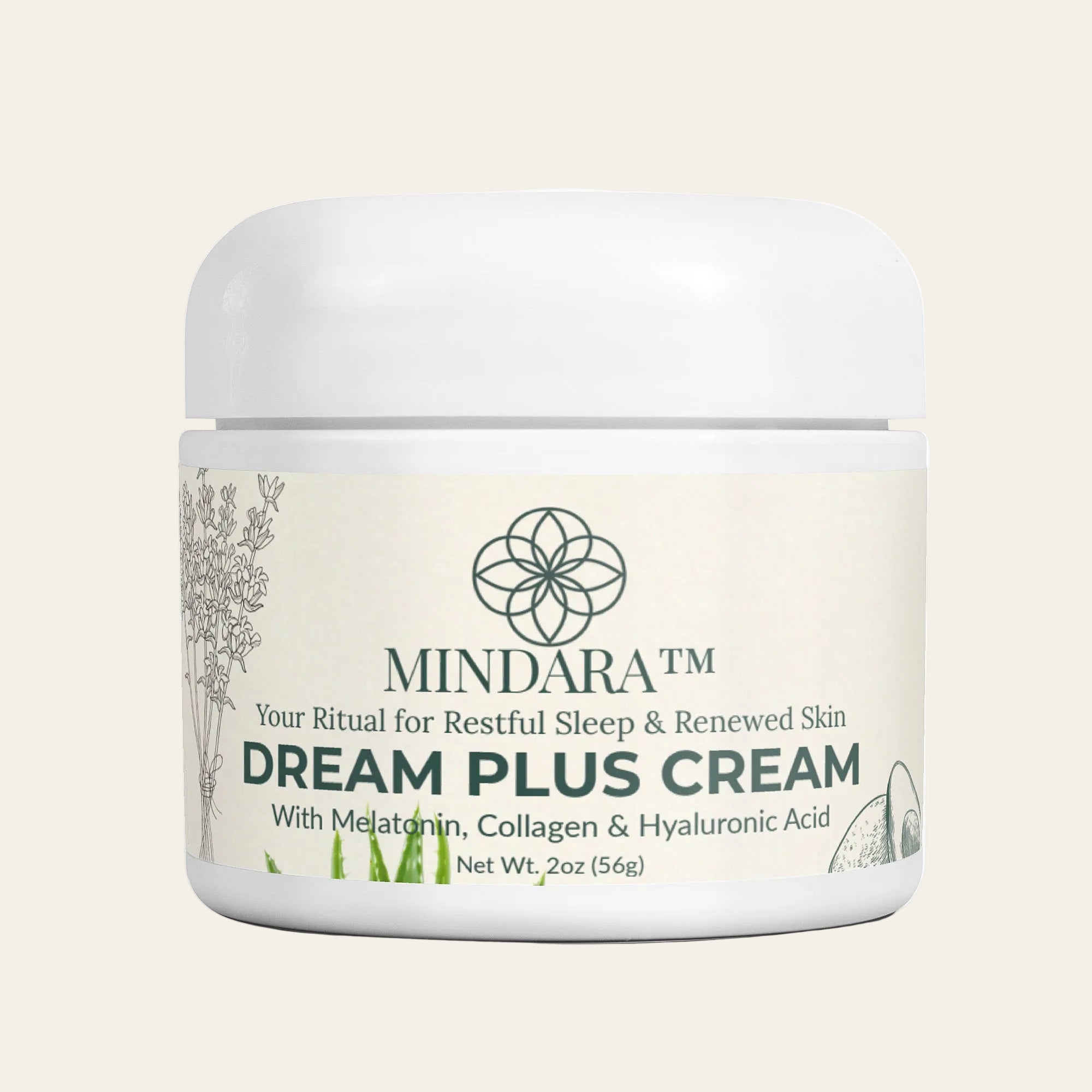 Mindara Dream Plus Cream | With Melatonin, Collagen & Hyaluronic Acid - Mymindara.com