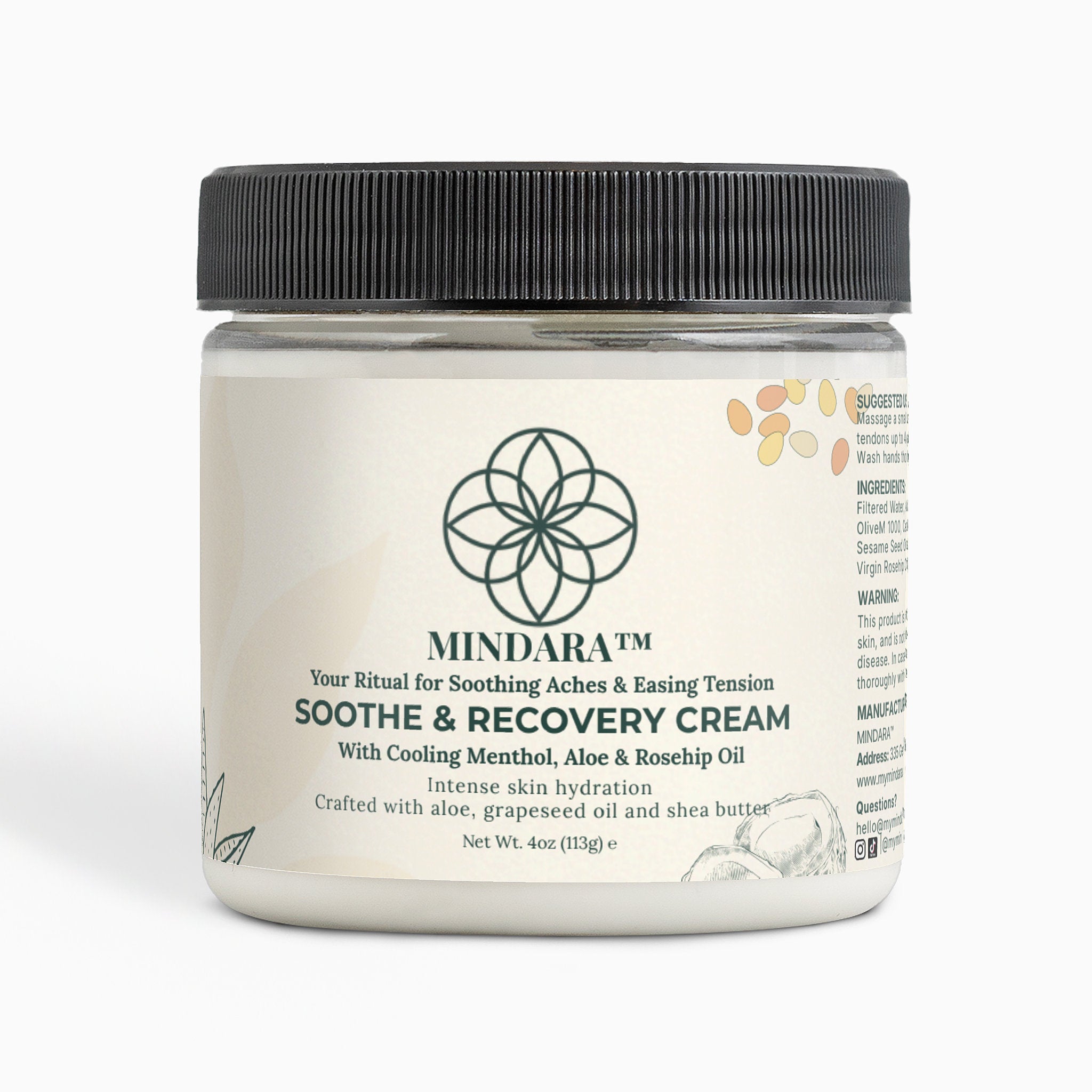 Mindara Soothe & Recovery Cream | For Muscle & Joint Relief - Mymindara.com