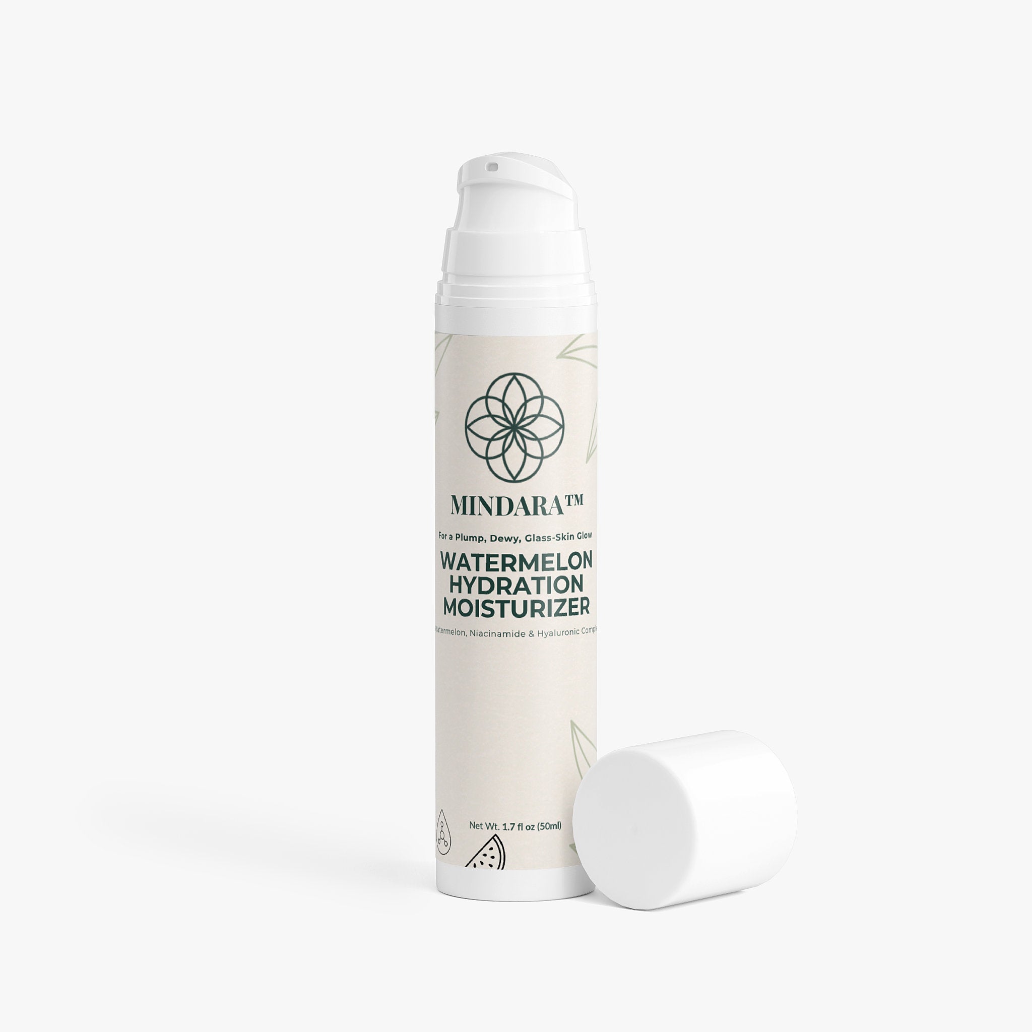 Watermelon Glow Moisturizer with Niacinamide | Mindara Dewy Hydration Cream - Mymindara.com