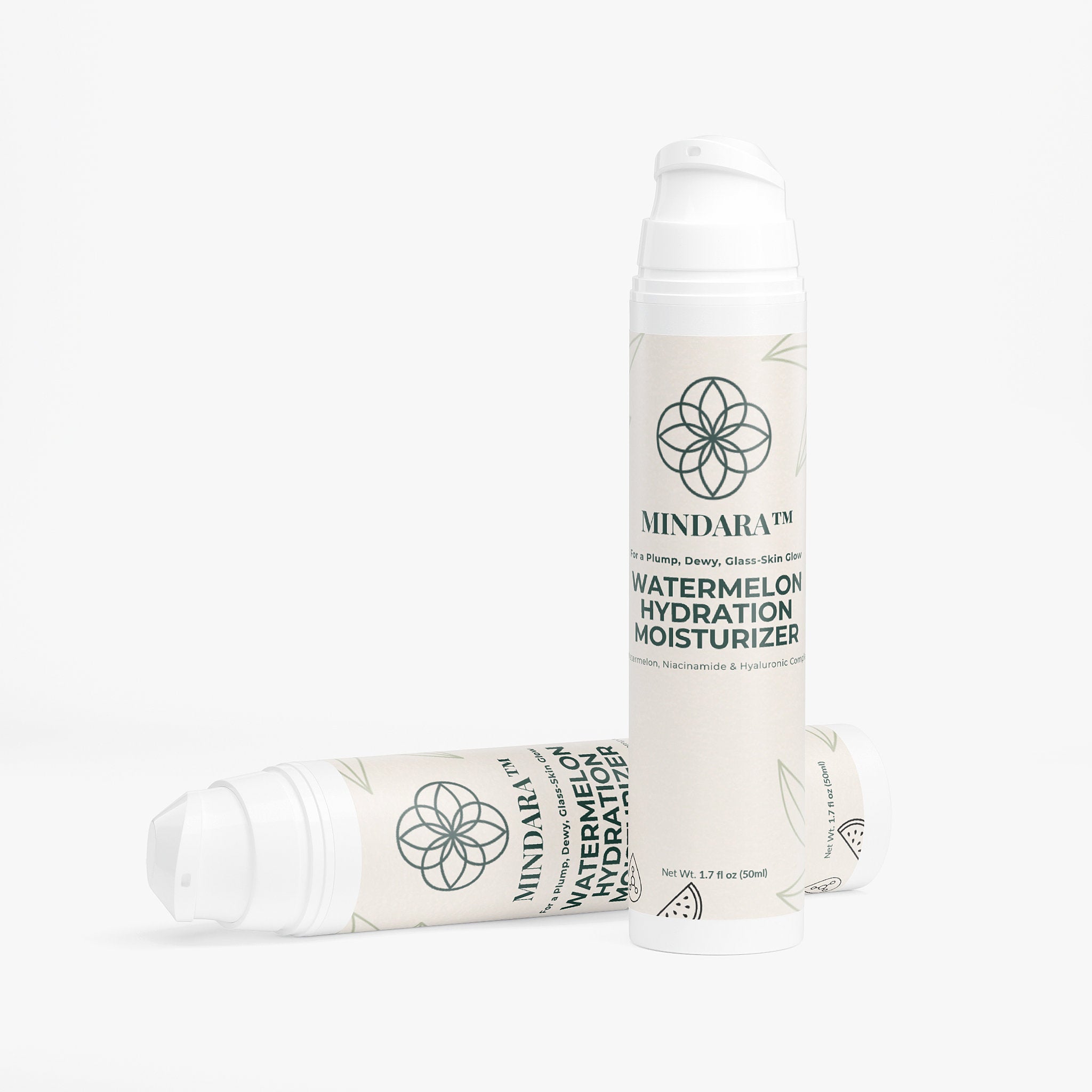 Watermelon Glow Moisturizer with Niacinamide | Mindara Dewy Hydration Cream - Mymindara.com