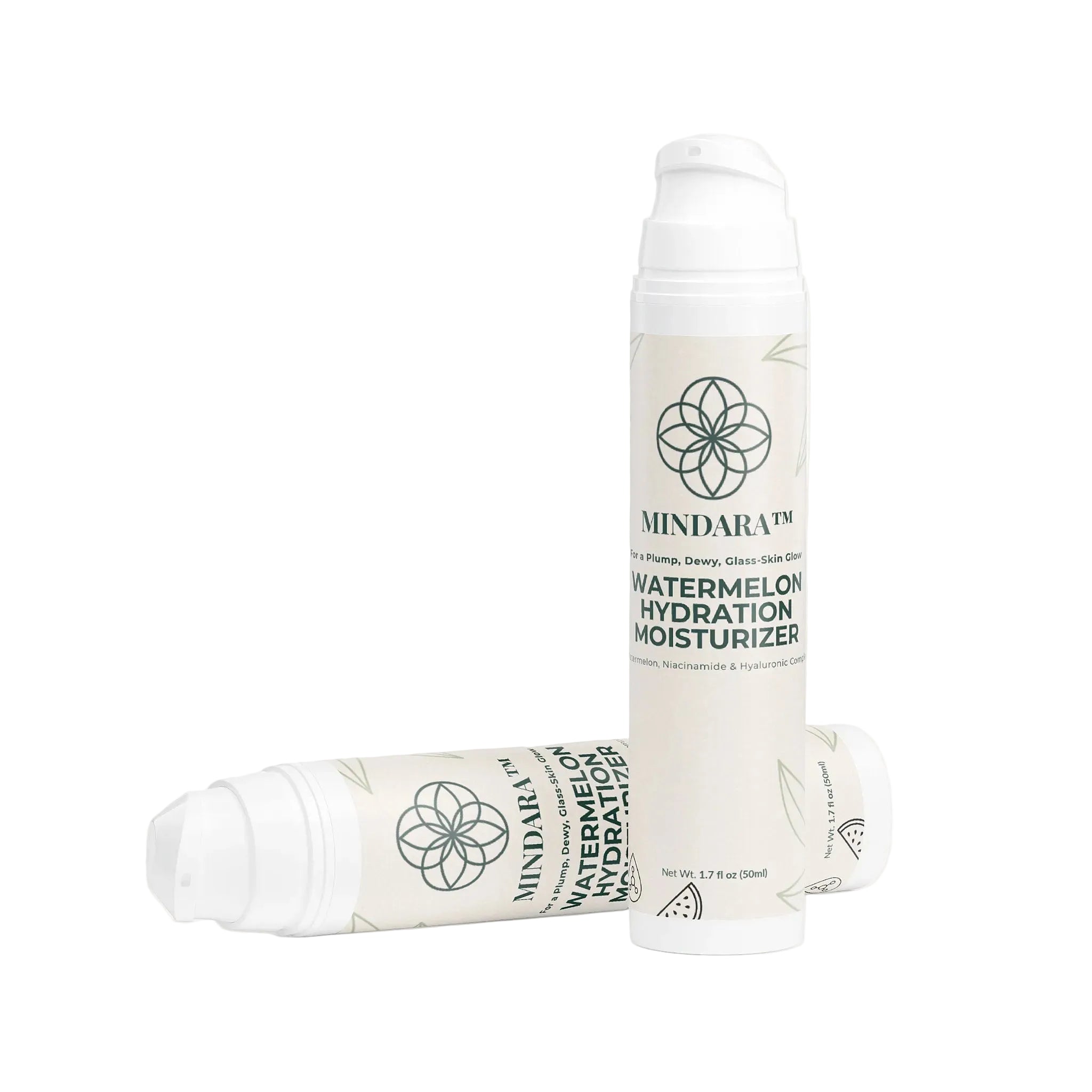 Watermelon Glow Moisturizer with Niacinamide | Mindara Dewy Hydration Cream - Mymindara.com