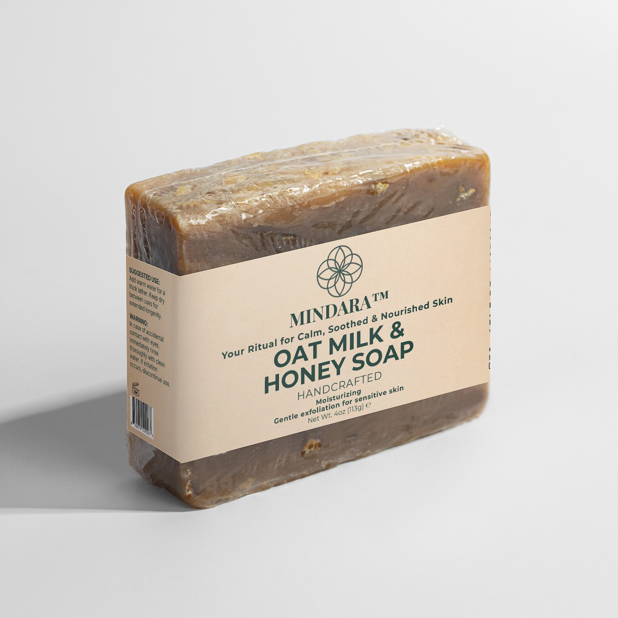 Mindara Soothing Oat Milk & Honey Soap | Handcrafted for Sensitive Skin - Mymindara.com