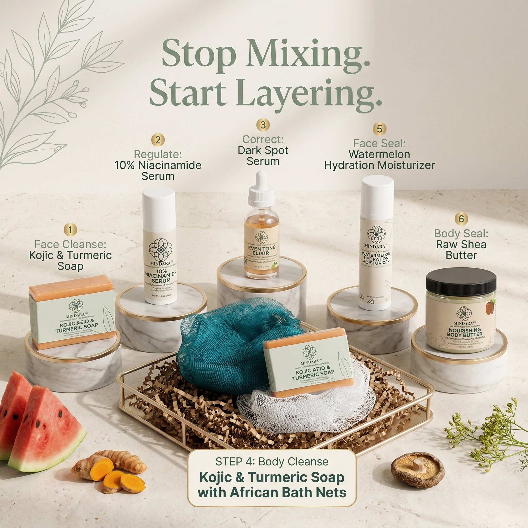 The Radiance Corrective Ritual™ | 6 - Step Clinical Brightening System - Mymindara.com