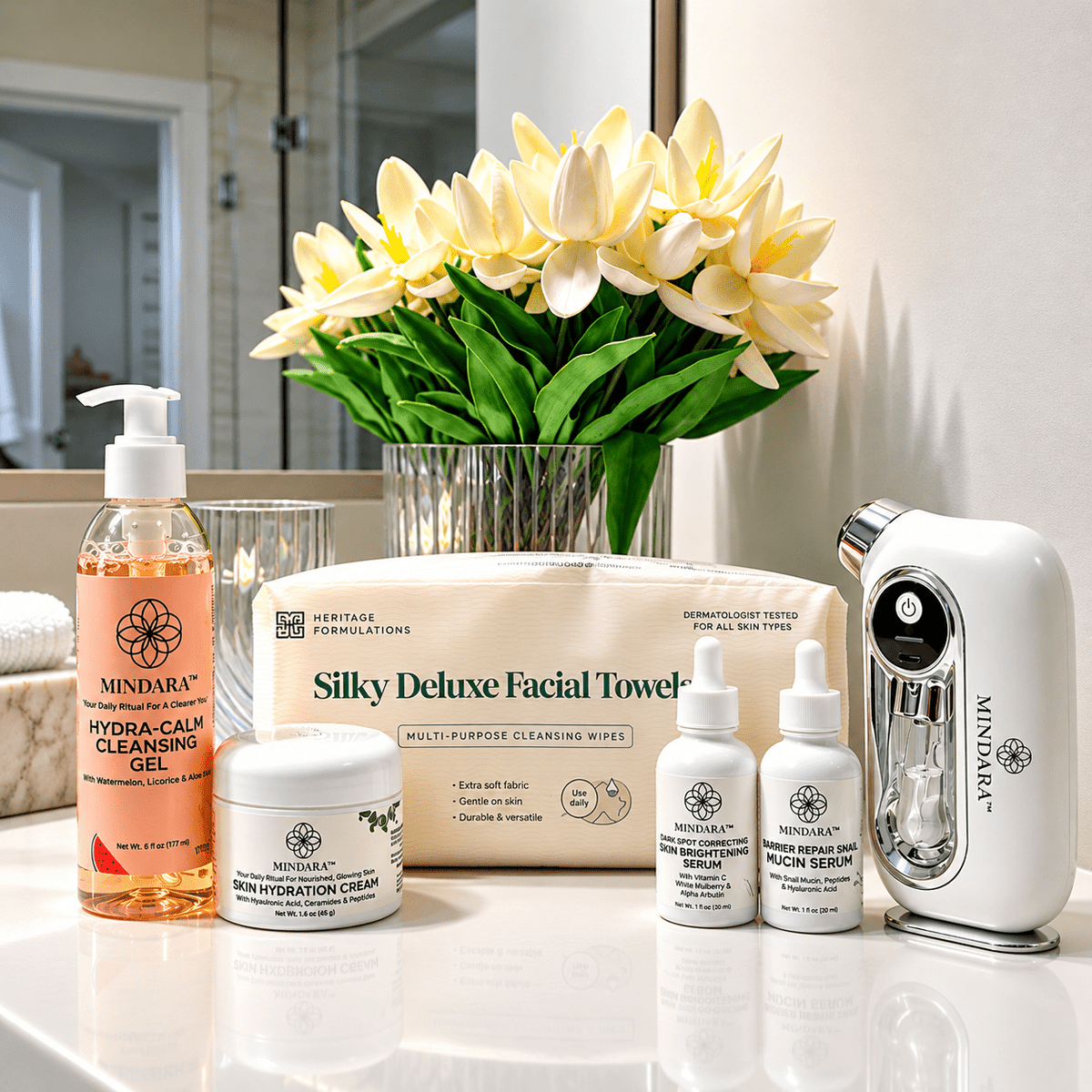 Glass Skin K-Beauty Ritual | PDRN & Snail Mucin | Mindara™ - Mymindara.com
