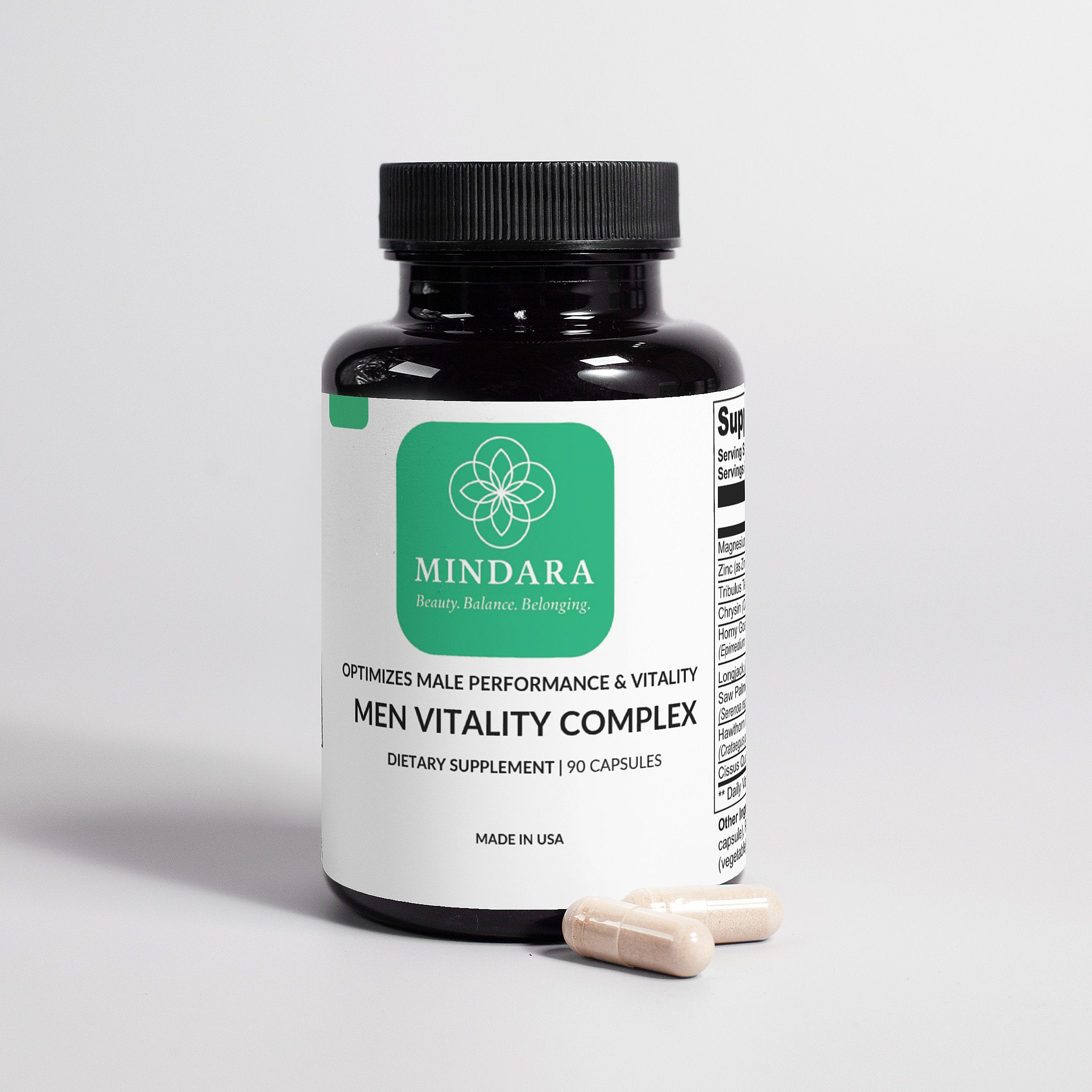Mindara Men's Vitality Complex | Optimizes Performance & Hormone Balance - My Store