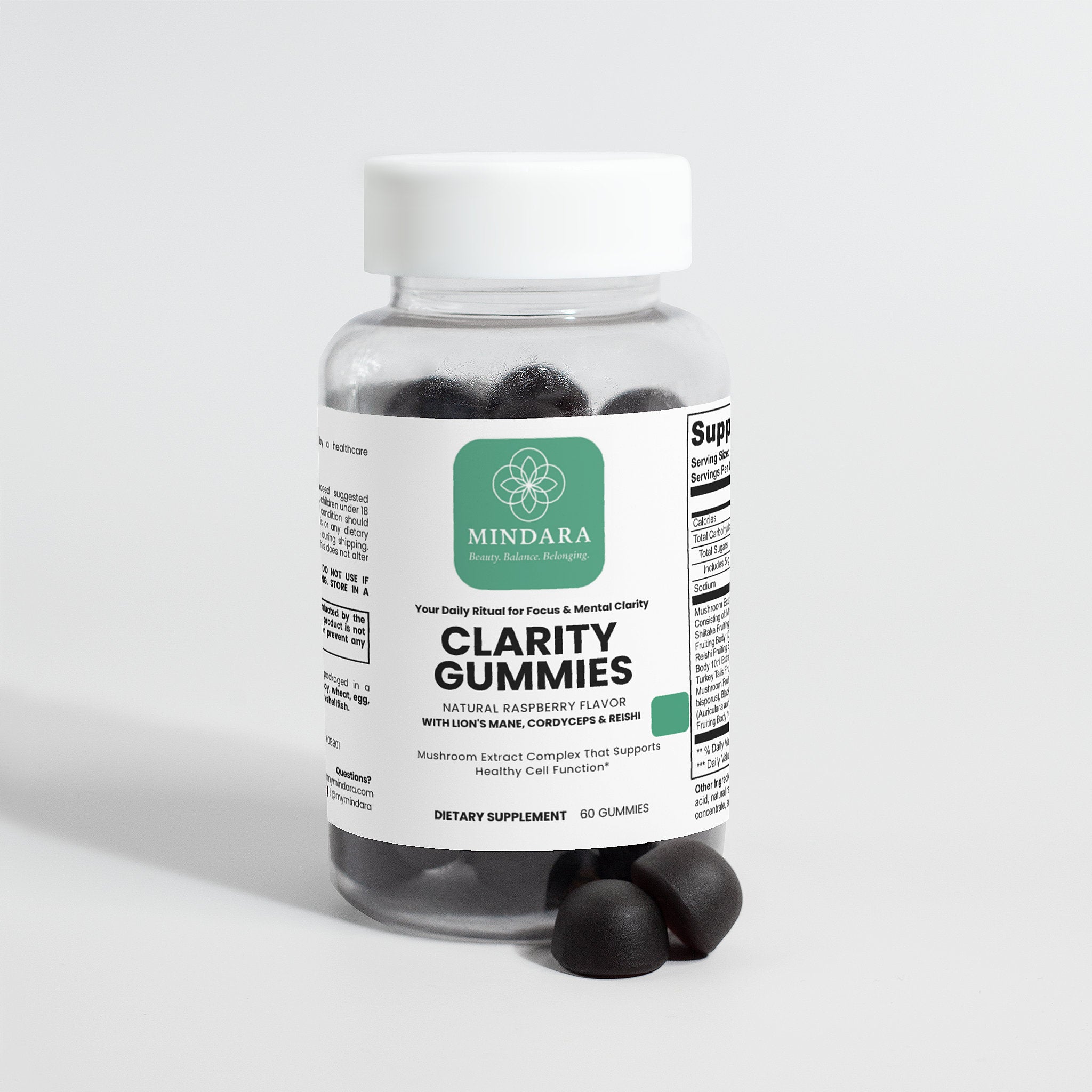 Mindara Clarity Gummies | 10-Mushroom Nootropic Complex - My Store