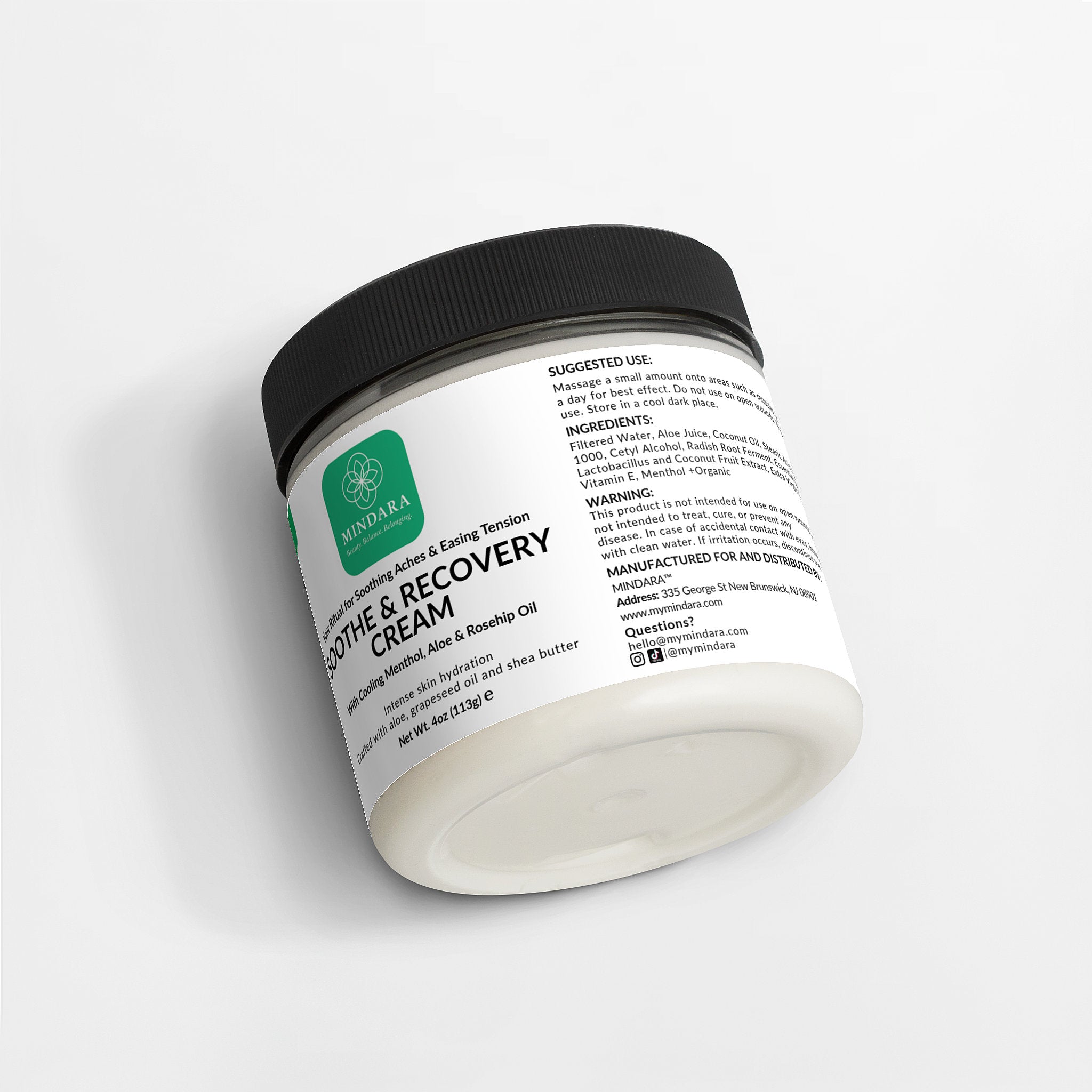 Mindara Soothe & Recovery Cream | For Muscle & Joint Relief - My Store
