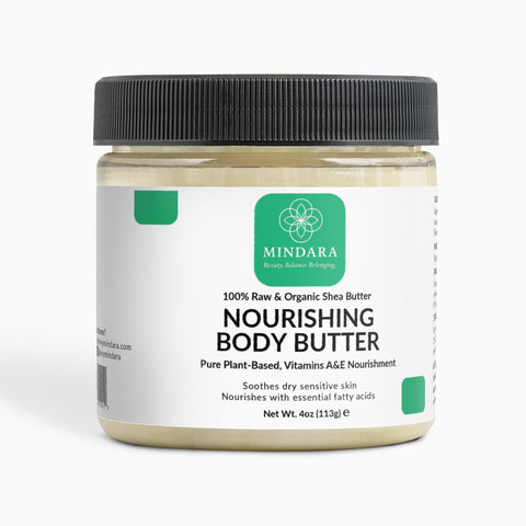 Mindara Pure Nourishing Body Butter | 100% Raw & Organic Shea