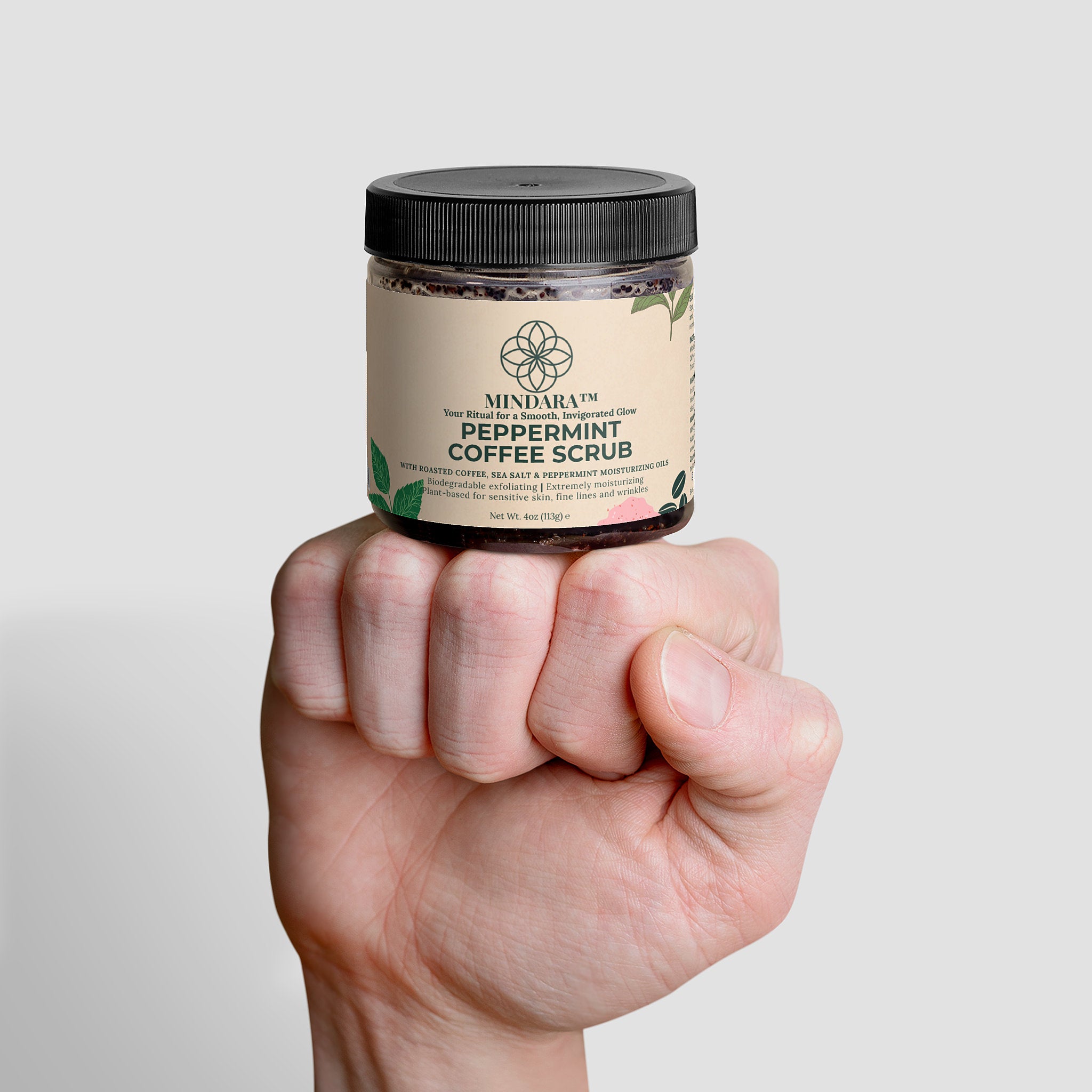 Mindara Invigorating Coffee Scrub Peppermint Coffee Scrub | Body Polish for Glow & Smoothing - Mymindara.com