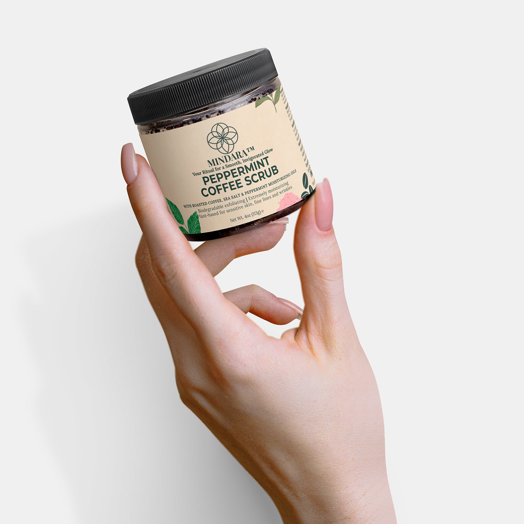 Mindara Invigorating Coffee Scrub Peppermint Coffee Scrub | Body Polish for Glow & Smoothing - Mymindara.com