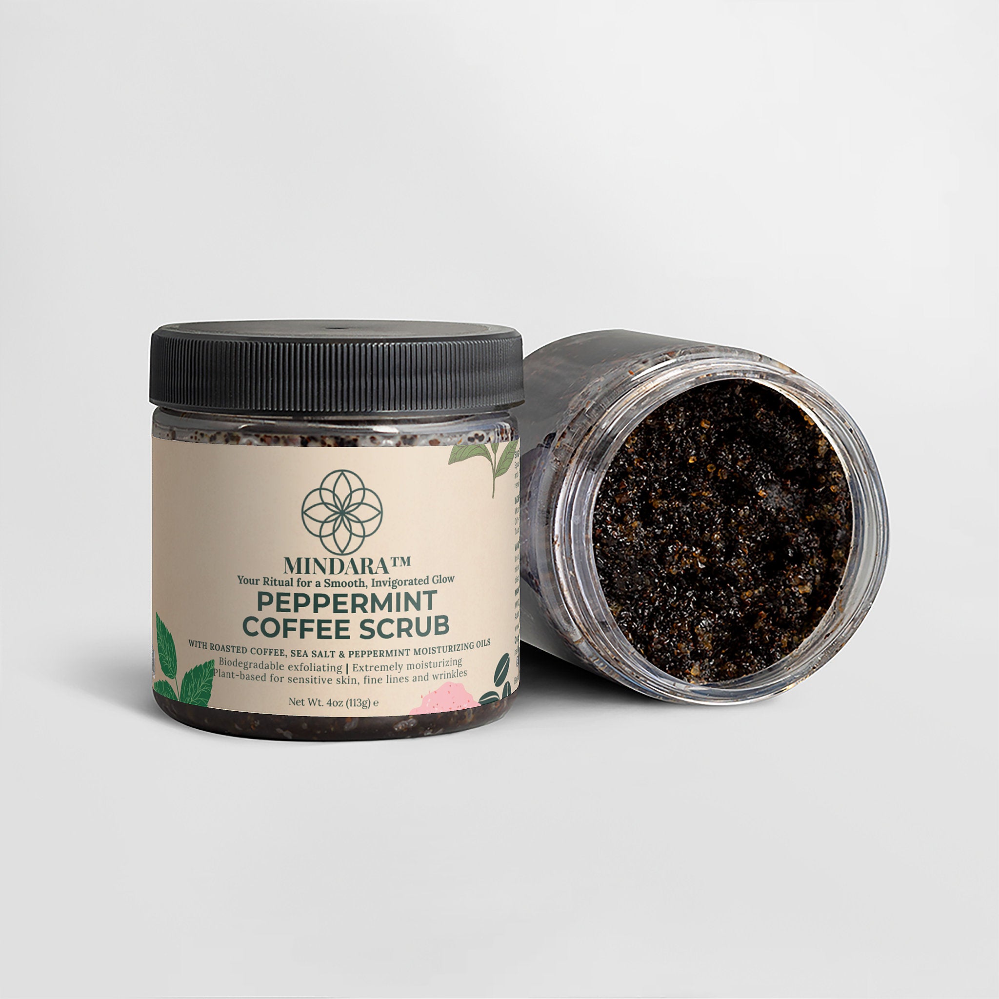 Mindara Invigorating Coffee Scrub Peppermint Coffee Scrub | Body Polish for Glow & Smoothing - Mymindara.com