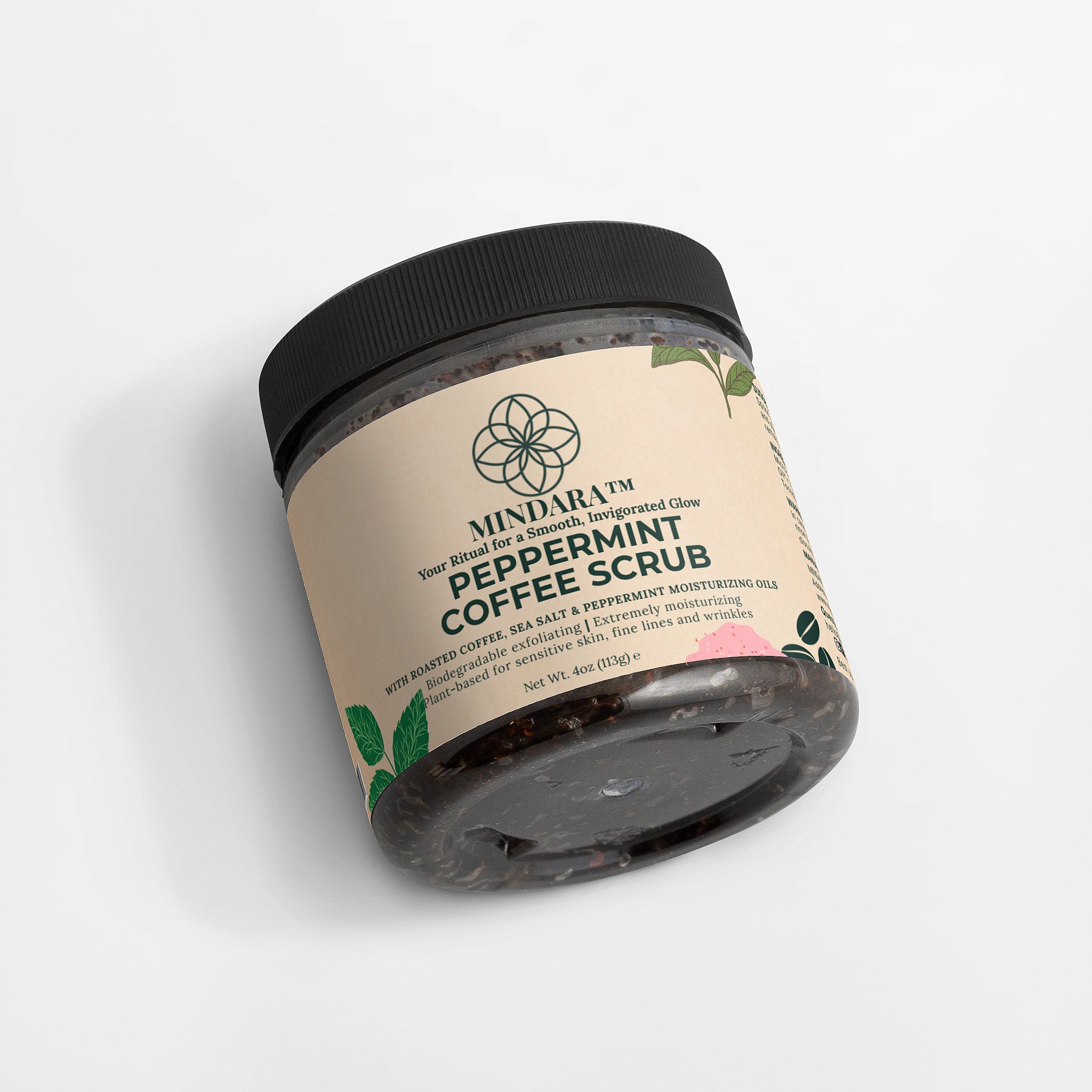 Mindara Invigorating Coffee Scrub Peppermint Coffee Scrub | Body Polish for Glow & Smoothing - Mymindara.com