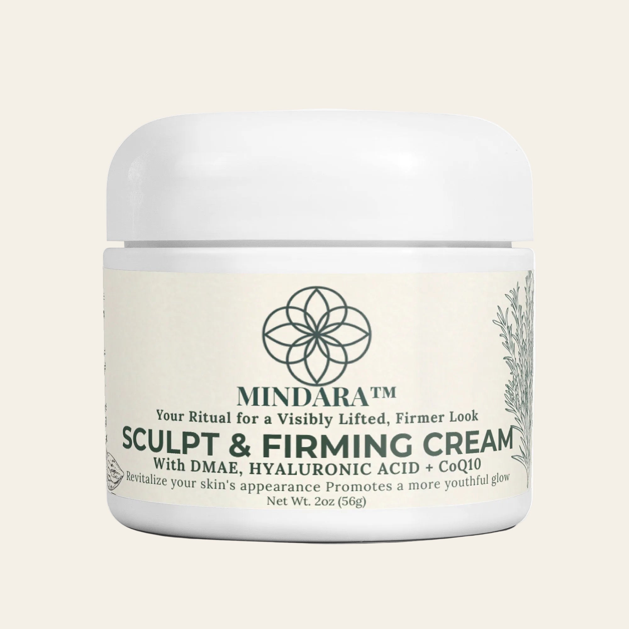 Mindara Sculpt & Firm Cream | with DMAE, Hyaluronic Acid & Co - Q10 - Mymindara.com