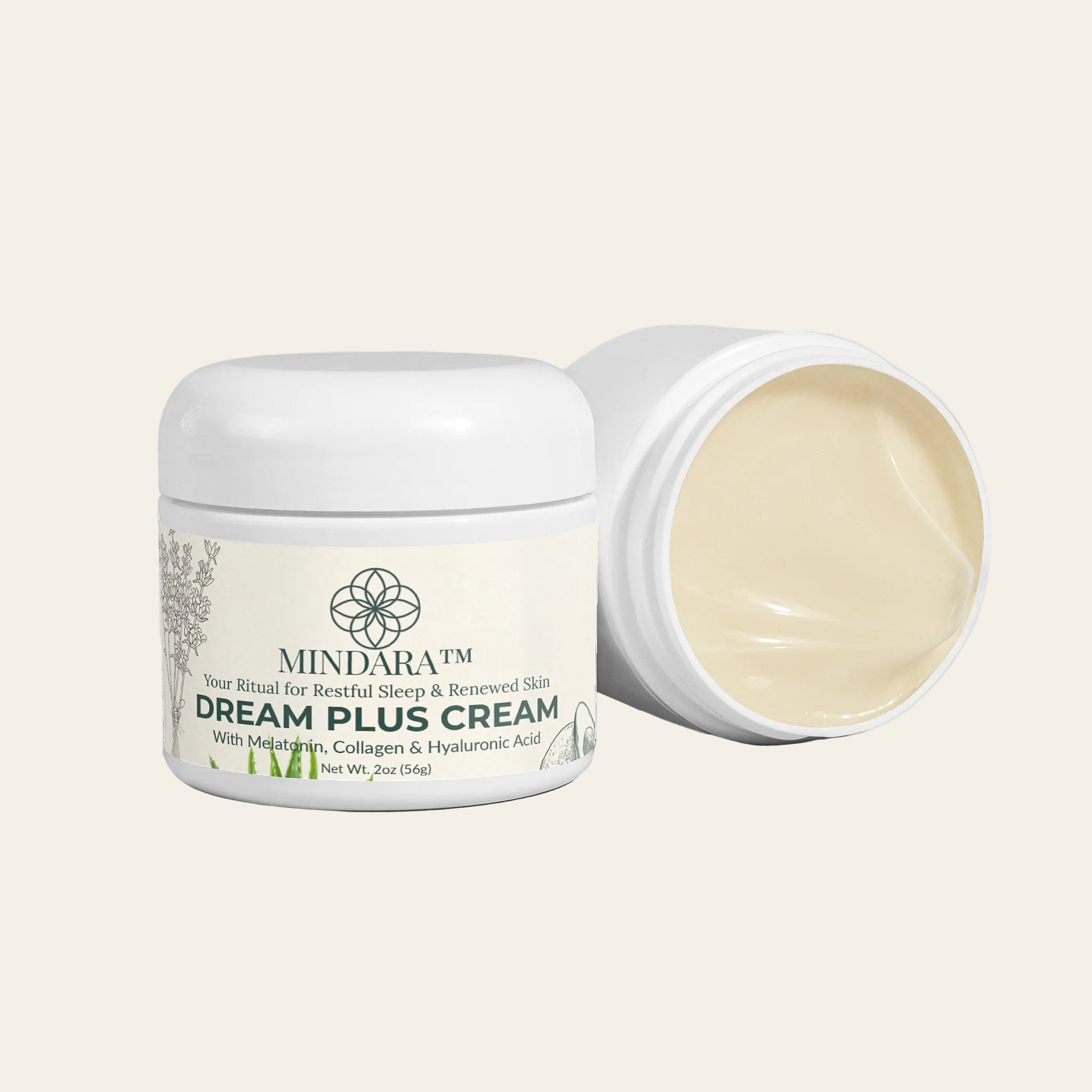 Mindara Dream Plus Cream | With Melatonin, Collagen & Hyaluronic Acid - Mymindara.com