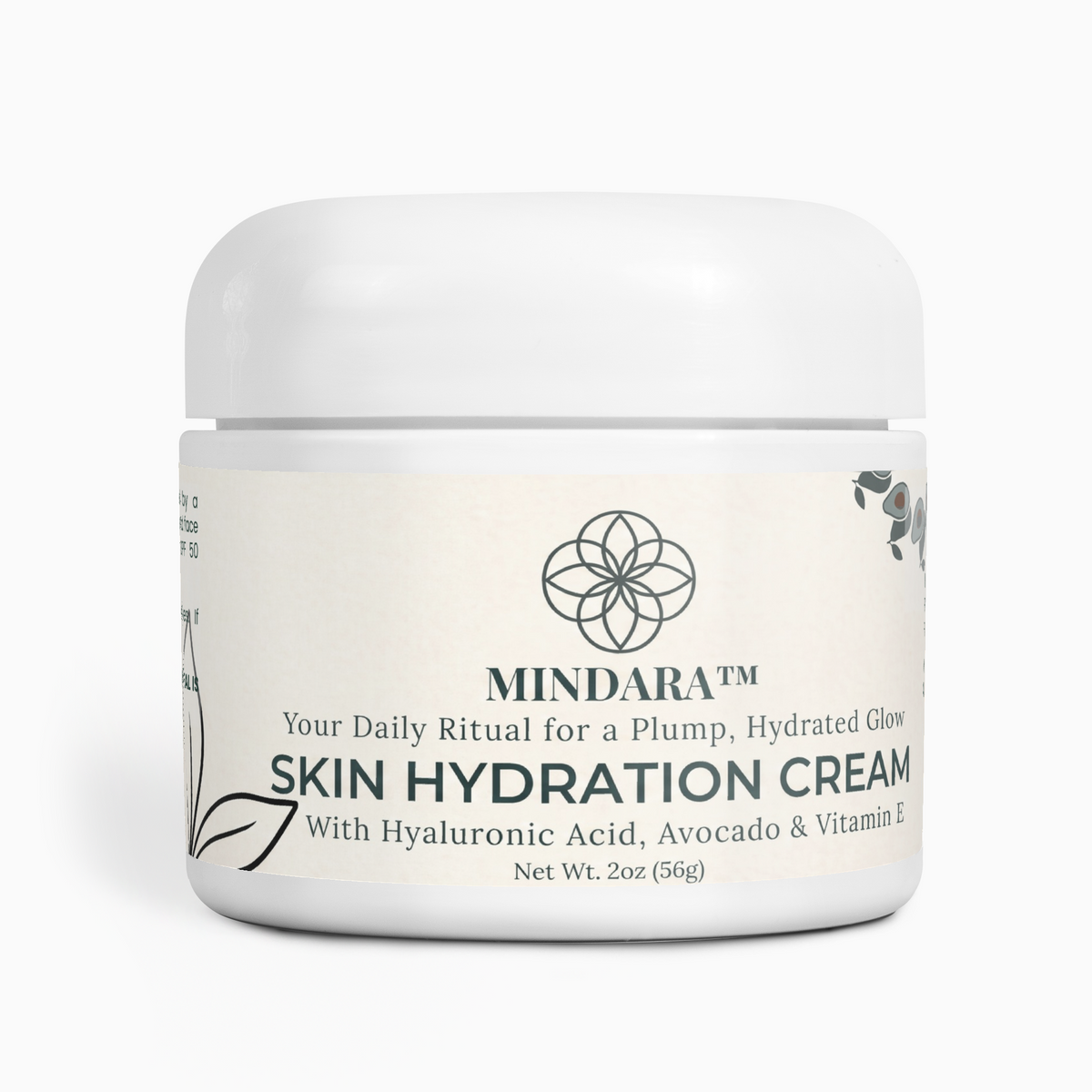 Mindara Daily Hydration Cream | With Hyaluronic Acid & Avocado Oil - Mymindara.com