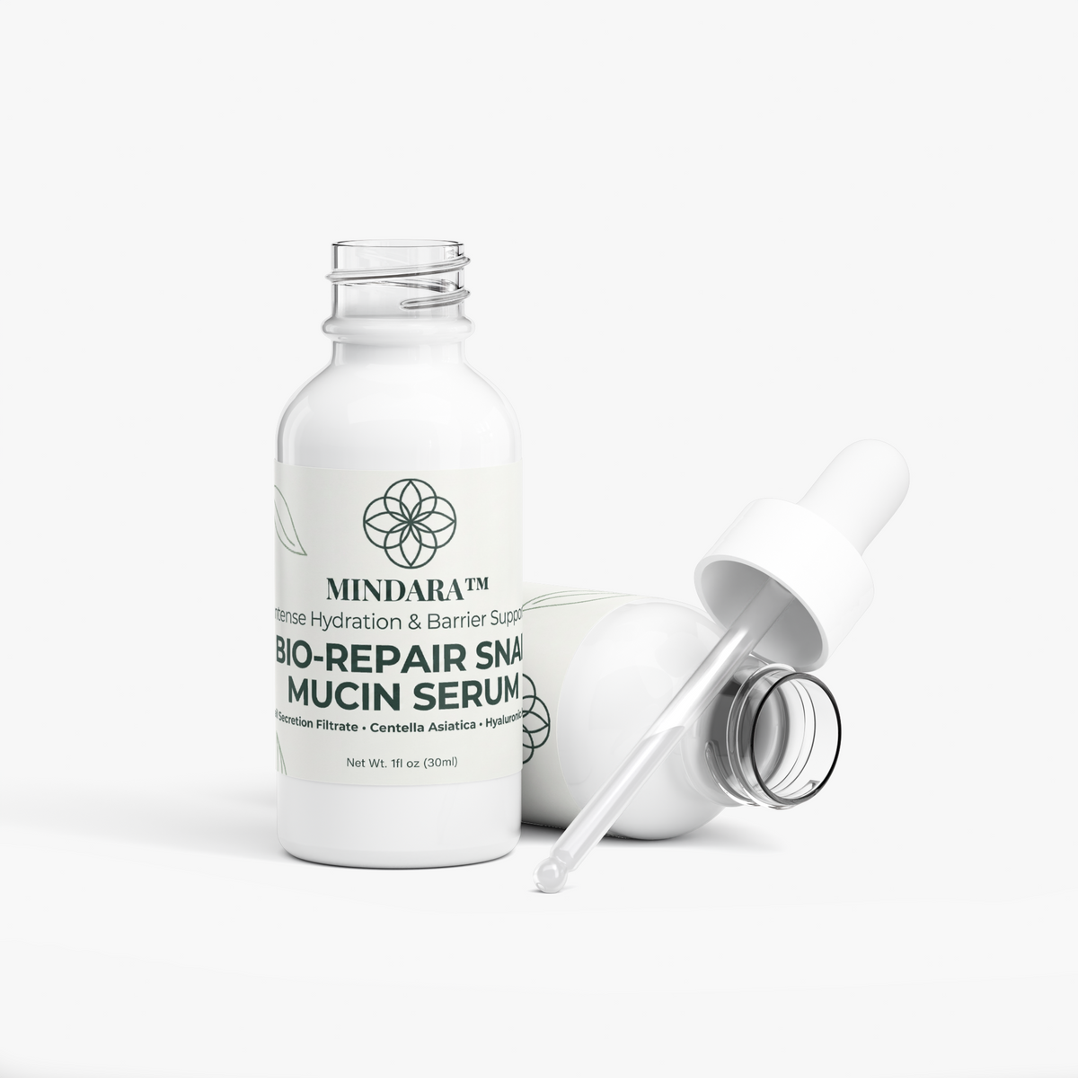 Mindara Bio-Repair Snail Mucin Serum | Intense Hydration & Barrier Support - Mymindara.com