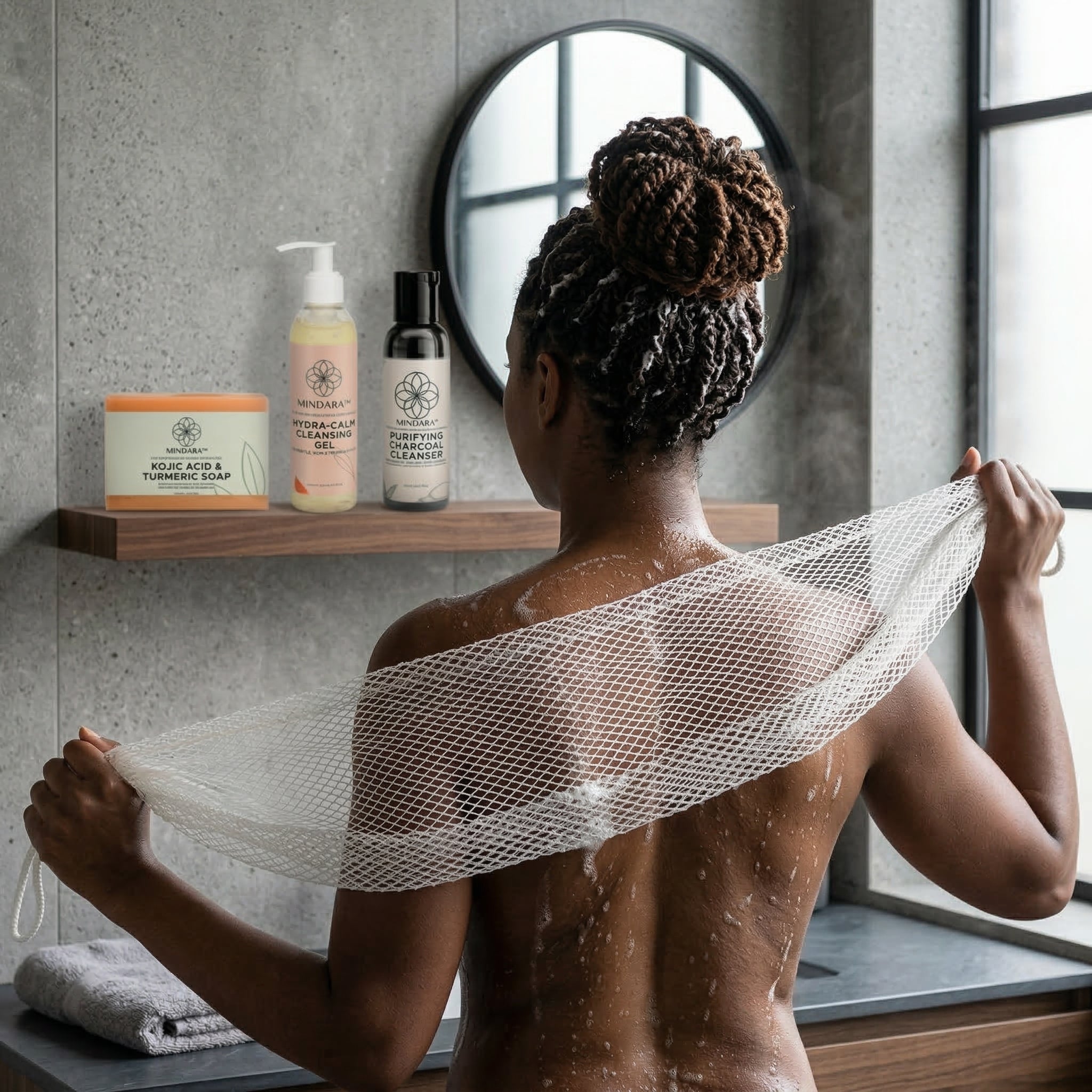 Mindara African Exfoliating Net | Authentic Extra - Long Sapo Sponge - Mymindara.com